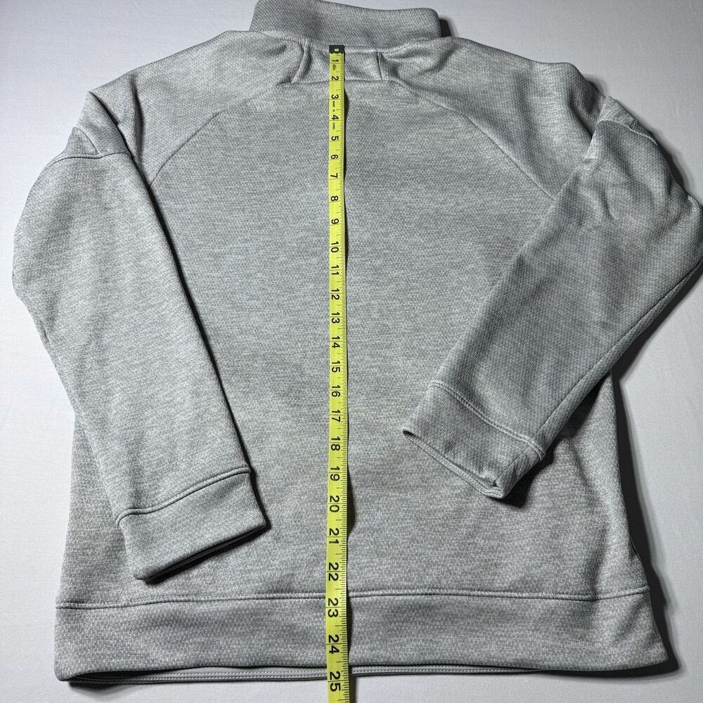 Adidas Womens Large 1/4 Zip Pullover Sweatshirt Jacket Long Sleeve Gray - Picture 11 of 15